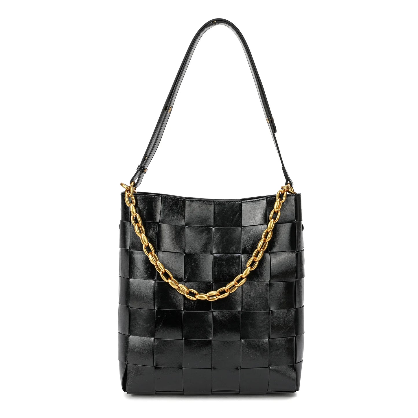 ACE LEATHER WOVEN BAG