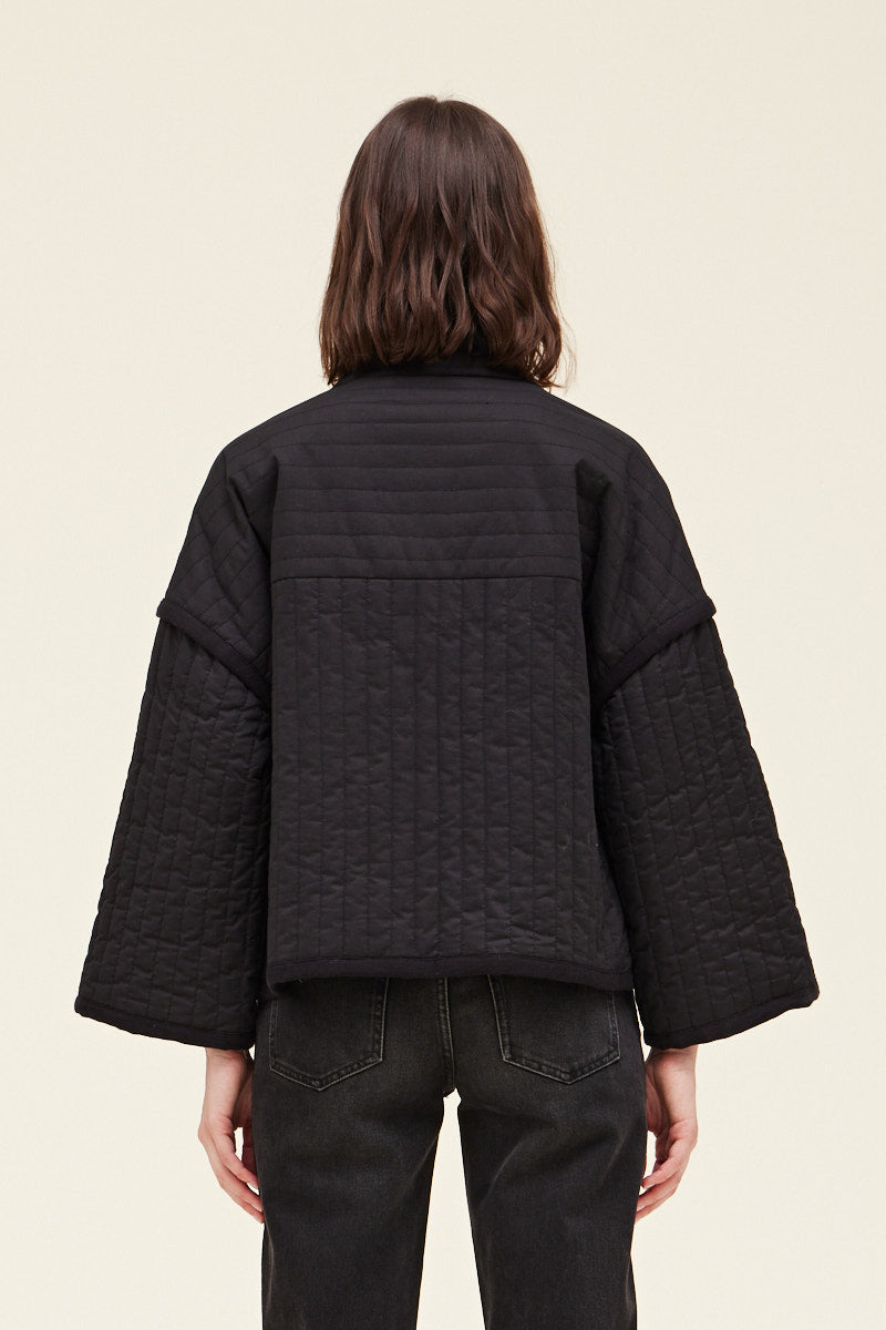 VERTICAL QUILTED JACKET