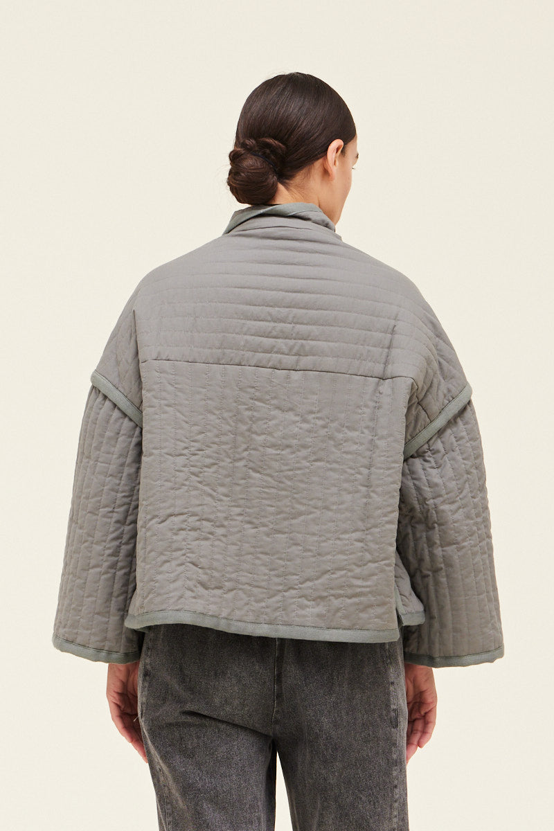 VERTICAL QUILTED JACKET