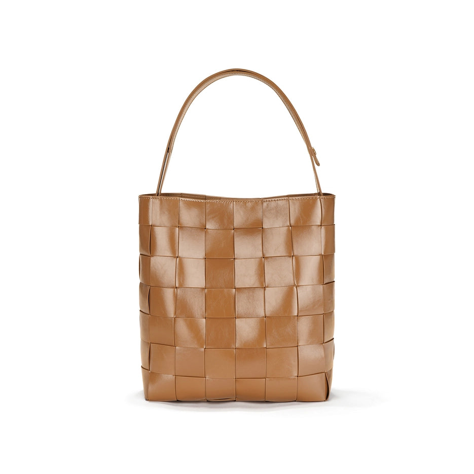 ACE LEATHER WOVEN BAG
