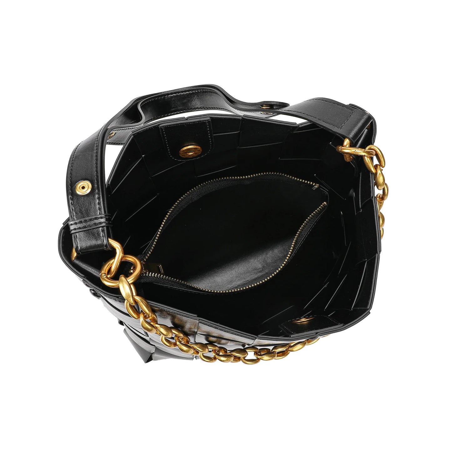 ACE LEATHER WOVEN BAG