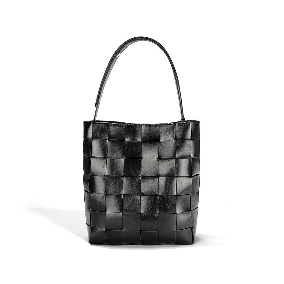 ACE LEATHER WOVEN BAG