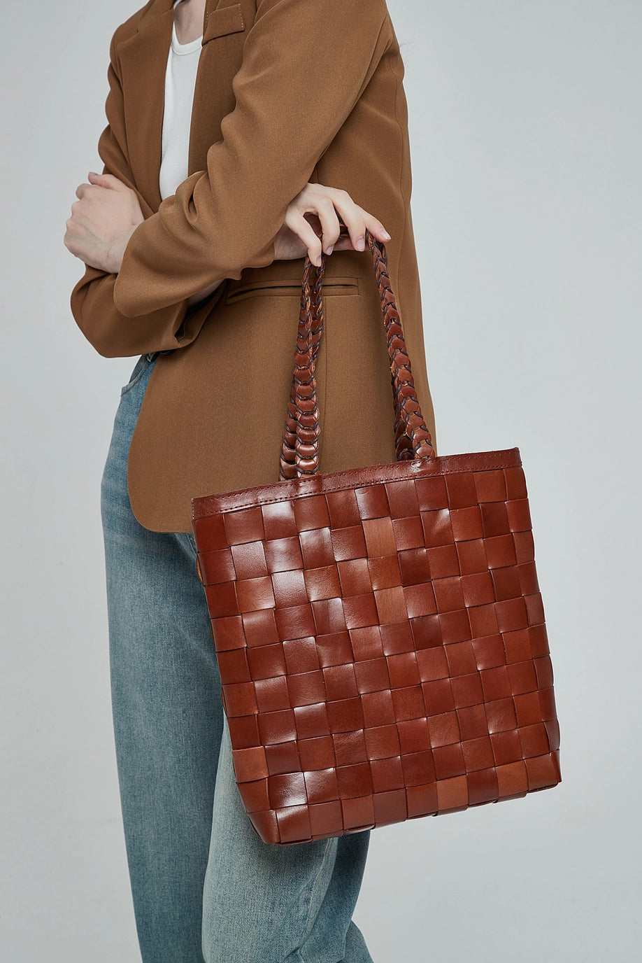 BAILEY RECYCLED LEATHER TOTE