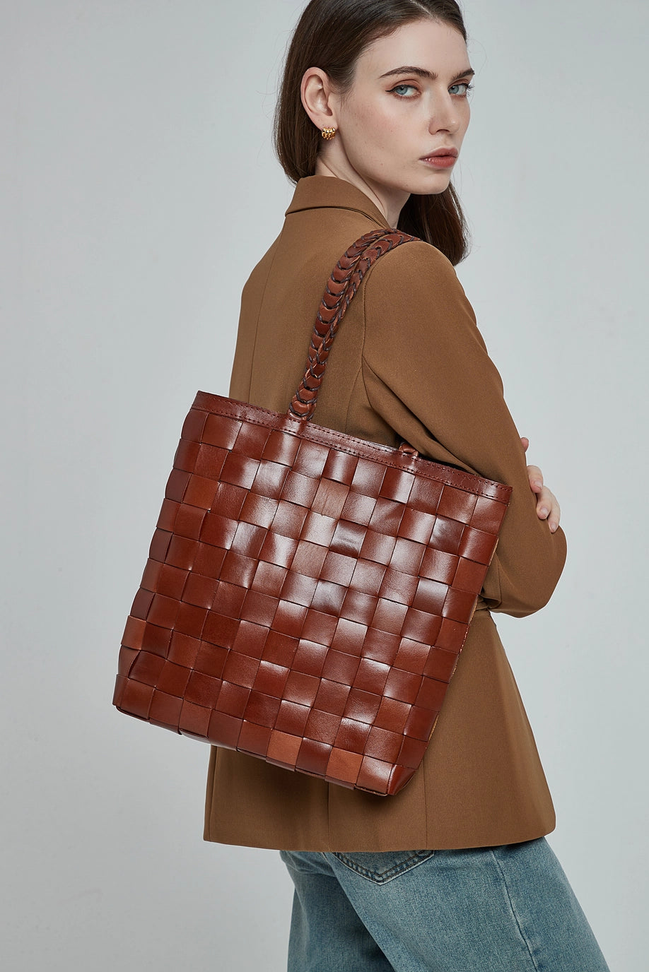 BAILEY RECYCLED LEATHER TOTE