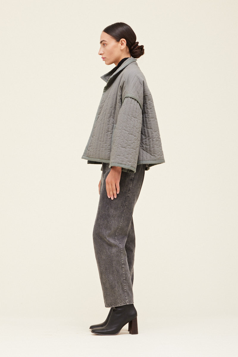 VERTICAL QUILTED JACKET