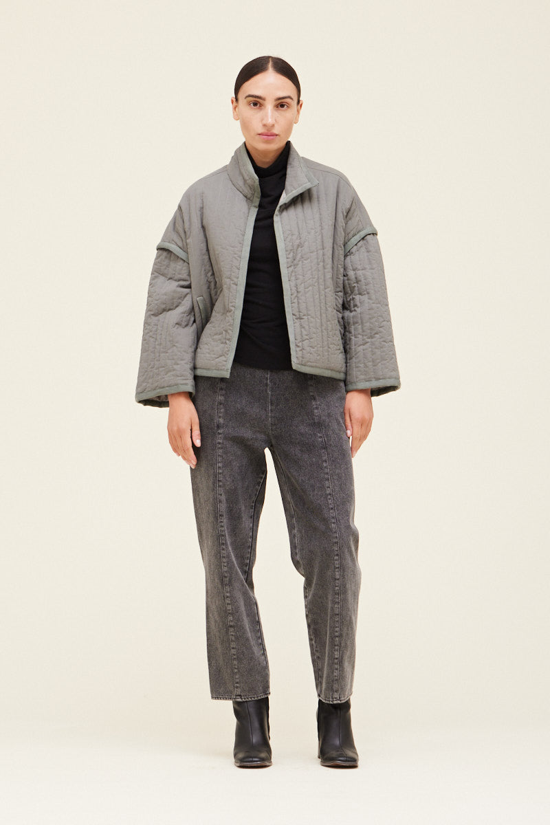 VERTICAL QUILTED JACKET