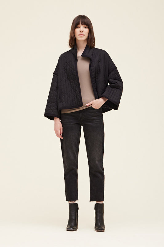 VERTICAL QUILTED JACKET